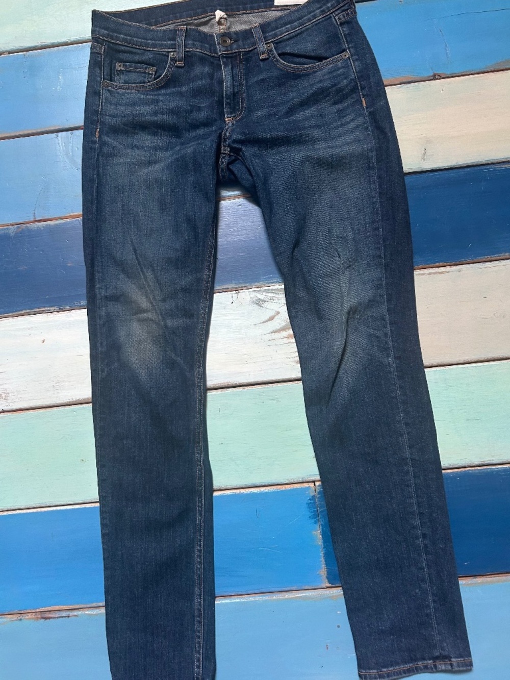 Rag & Bone Dre Skinny Jeans Size 27 Dark Wash Stretch Designer Denim